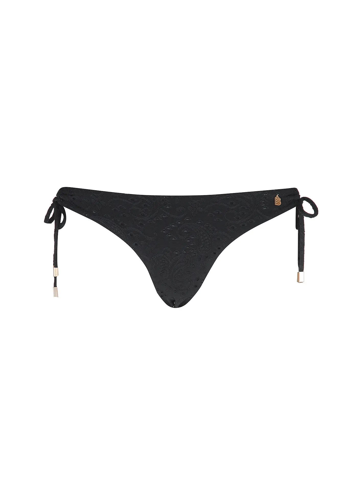 BEACHLIFE | Damen Bikinihose Black Embroidery | 